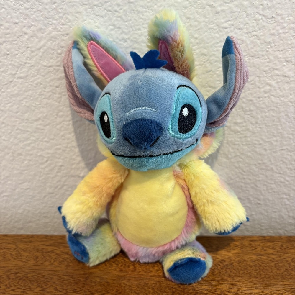 Disney Scentsy Stitch Buddy Clip Plush Rainbow Tie-Dye Scented‎ Keychain 626